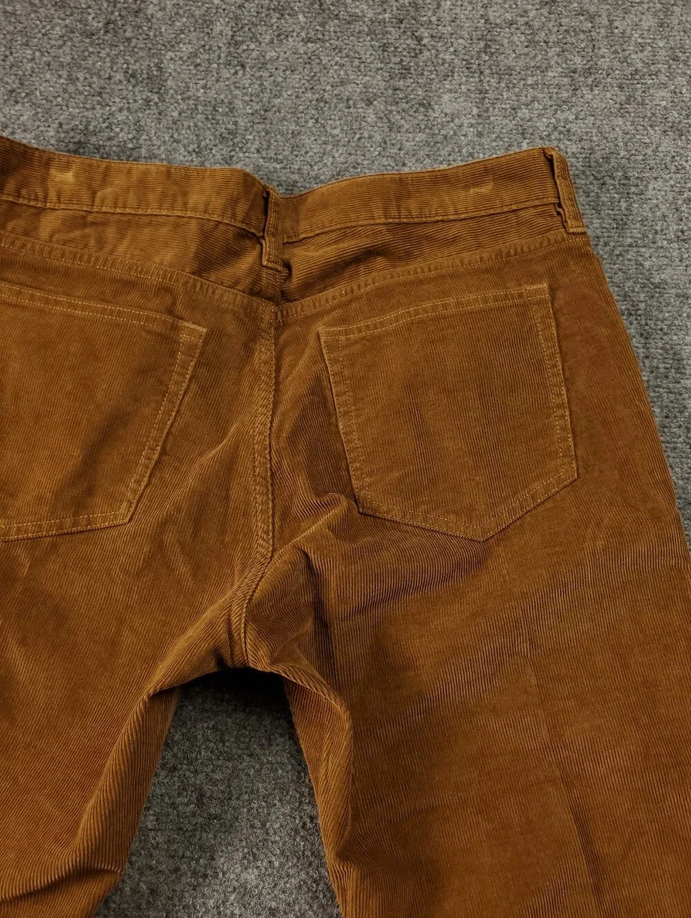 J Crew Flex Corduroy Pants 33x30 Slim Camel Rust Brown Five Pocket Casual Fall